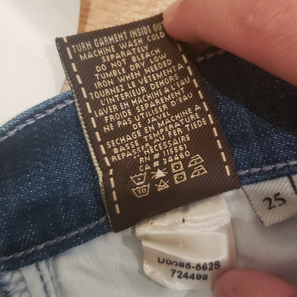 7 For All Mankind Charlize Flair Jeans Denim 25 - Picture 5 of 6